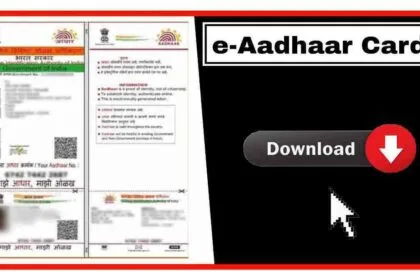 E Aadhaar Card Benefits Download Process